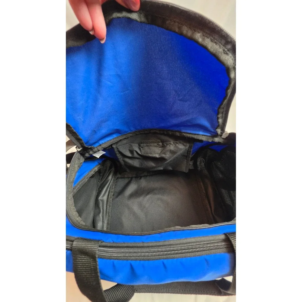 Nike Brasilia 5 Small Duffel Bag Royal Blue Black Gym Travel Duffle BA3234-401